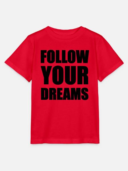 Follow your Dreams - Stanley/Stella Kinder T-Shirt MINI CREATOR - Rot