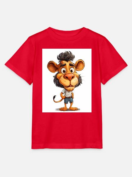 Ein Löwe in Kleidern - Stanley/Stella Kinder T-Shirt MINI CREATOR  - Rot