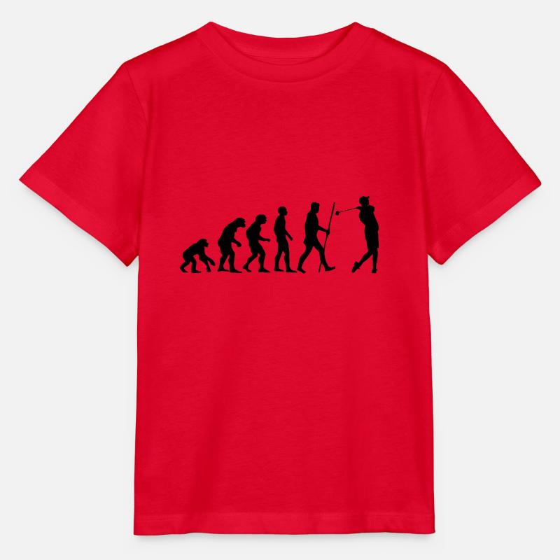Evolution Golf als Geschenk - Stanley/Stella Kinder T-Shirt MINI CREATOR  - Rot
