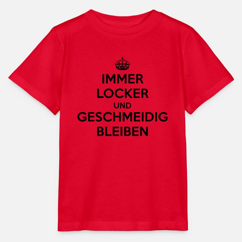 Immer locker und geschmeidig bleiben / Keep calm - Stanley/Stella Kinder T-Shirt MINI CREATOR  - Rot