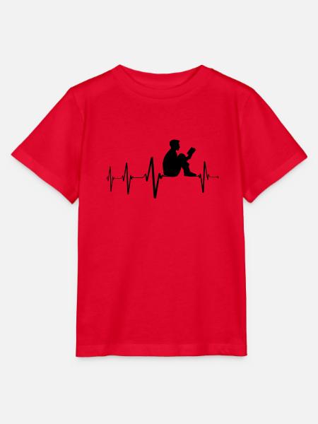 Lesen, Reading, Romane Geschenke - Stanley/Stella Kinder T-Shirt MINI CREATOR  - Rot