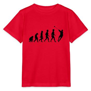 marteau throw1 marteau lanceur de marteau de jet - T-shirt bio MINI CREATOR Stanley/Stella Enfant - rouge - Devant - Jaiden (125cm)