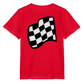 Zielflagge, Racing - Stanley/Stella Kinder T-Shirt MINI CREATOR  - Rot - Vorne - Jaiden (125cm)