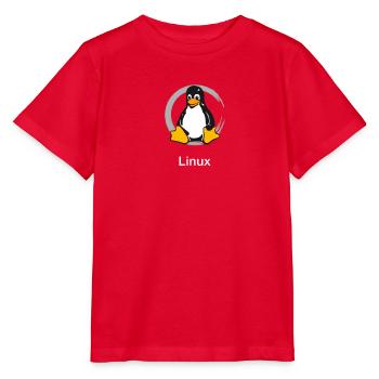 Pc computer Pinguin nerd geek Programmierer Admin - Stanley/Stella Kinder T-Shirt MINI CREATOR  - Rot - Vorne - Jaiden (125cm)