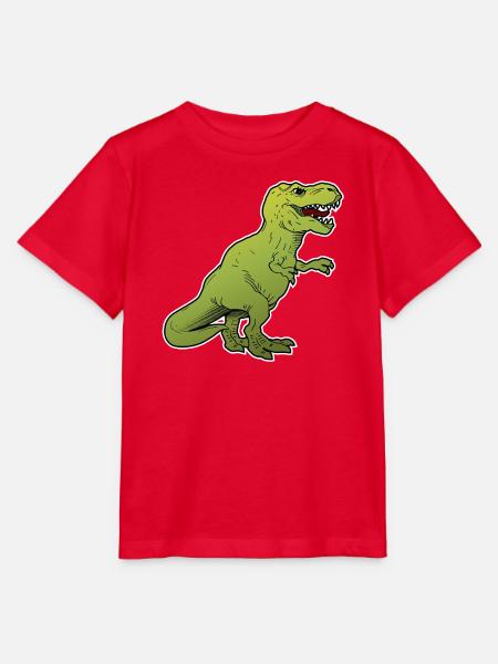 Dinosaurier / großes Tier / Tier - Stanley/Stella Kinder T-Shirt MINI CREATOR - Rot