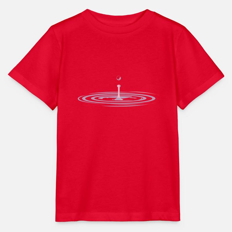 Wassertropfen waterdrop - Stanley/Stella Kinder T-Shirt MINI CREATOR  - Rot