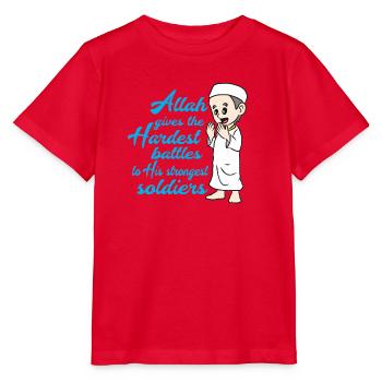 Muslim Islam - Stanley/Stella Kinder T-Shirt MINI CREATOR  - Rot - Vorne - Jaiden (125cm)