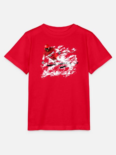 Ski Slalom - Stanley/Stella Kinder T-Shirt MINI CREATOR - Rot