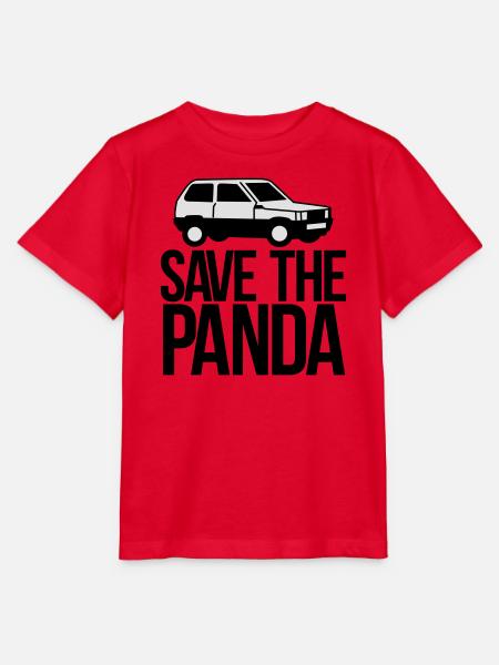 save the panda - Stanley/Stella Kinder T-Shirt MINI CREATOR - Rot