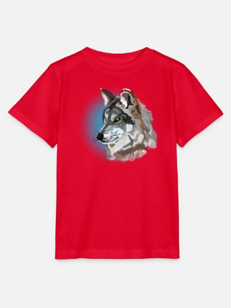 Wolf - Stanley/Stella Kinder T-Shirt MINI CREATOR - Rot