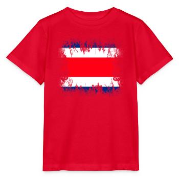 Costa Rica - Stanley/Stella Kinder T-Shirt MINI CREATOR  - Rot - Vorne - Jaiden (125cm)