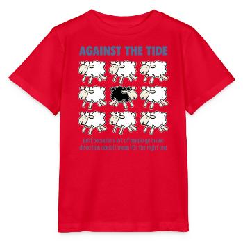 Gegen den Strom - Stanley/Stella Kinder T-Shirt MINI CREATOR  - Rot - Vorne - Jaiden (125cm)