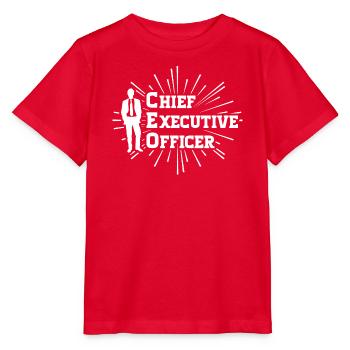 CEO - Chief Executive Officer - Stanley/Stella Kinder T-Shirt MINI CREATOR  - Rot - Vorne - Jaiden (125cm)