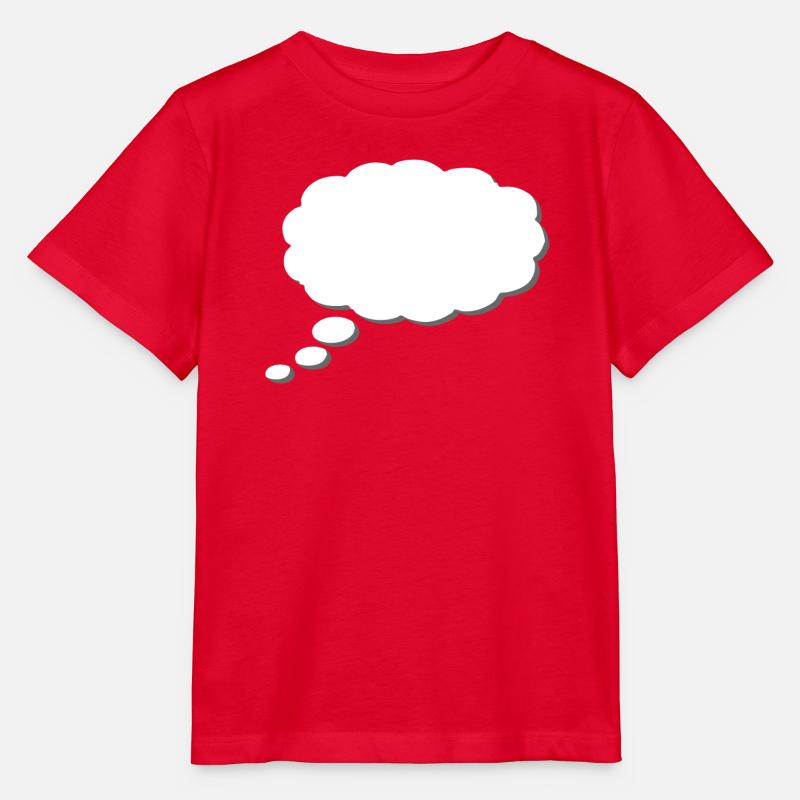 Gedankenwolke, Thinkbubble. So personalisieren Sie - Stanley/Stella Kinder T-Shirt MINI CREATOR  - Rot