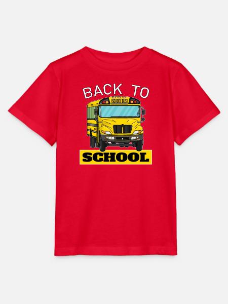 Back to school, Schulbeginn, Schulbus - Stanley/Stella Kinder T-Shirt MINI CREATOR - Rot