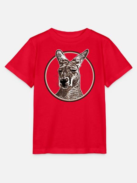 Kangurukopf - Stanley/Stella Kinder T-Shirt MINI CREATOR - Rot