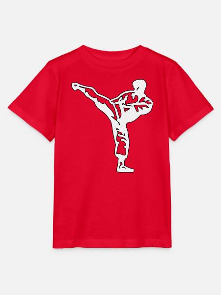 karate silber - Stanley/Stella Kinder T-Shirt MINI CREATOR - Rot