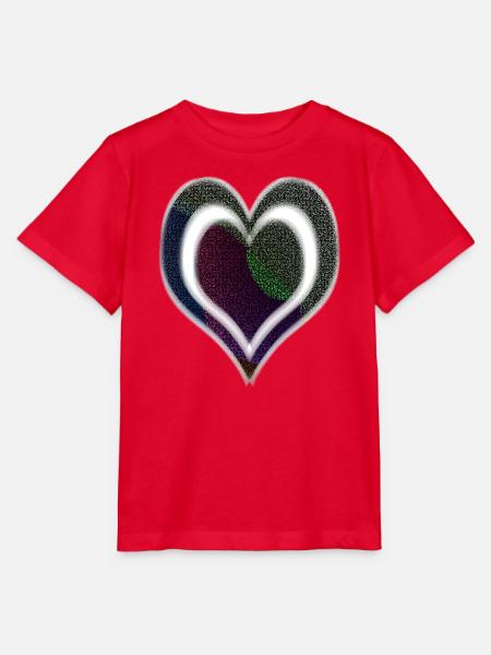 Doppeltes Herz - Stanley/Stella Kinder T-Shirt MINI CREATOR  - Rot