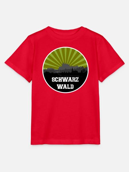 Schwarzwald Retro Skyline - Stanley/Stella Kinder T-Shirt MINI CREATOR - Rot