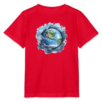 Terre - T-shirt bio MINI CREATOR Stanley/Stella Enfant - rouge - Devant - Jaiden (125cm)