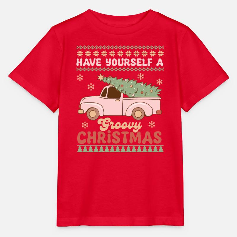 Hässlicher Weihnachtspullover - Stanley/Stella Kinder T-Shirt MINI CREATOR  - Rot