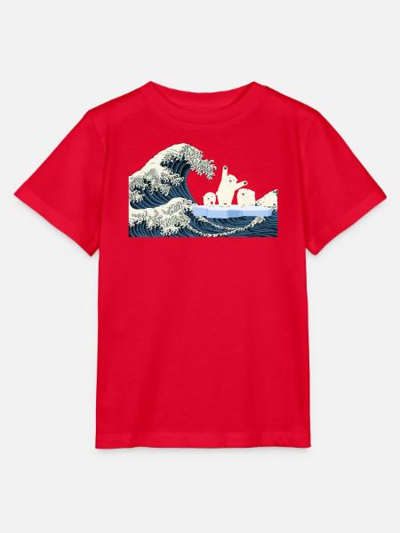 Help Eisbären T-Shirt - Stanley/Stella Kinder T-Shirt MINI CREATOR  - Rot