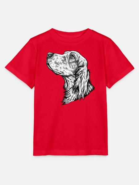 Irish Setter Portrait - Stanley/Stella Kinder T-Shirt MINI CREATOR  - Rot