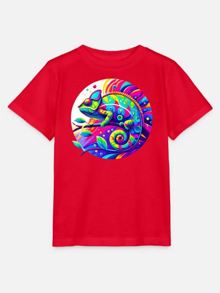 Chamäleon - Stanley/Stella Kinder T-Shirt MINI CREATOR - Rot