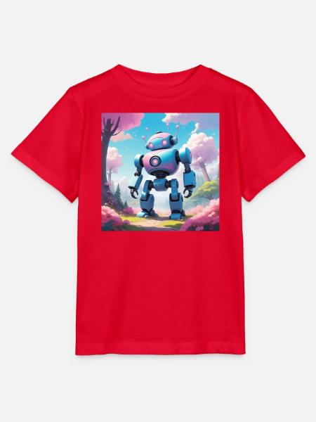 Roboter auf Traumplanet - Stanley/Stella Kinder T-Shirt MINI CREATOR - Rot