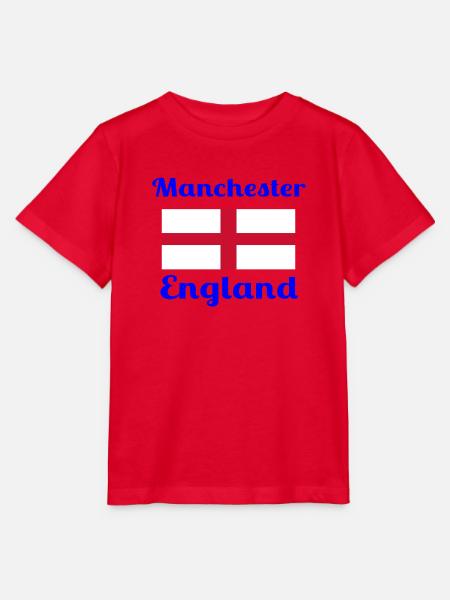 Manchester England - Stylische Prints - Stanley/Stella Kinder T-Shirt MINI CREATOR  - Rot