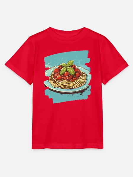 Spaghetti Bolognese - Stanley/Stella Kinder T-Shirt MINI CREATOR - Rot