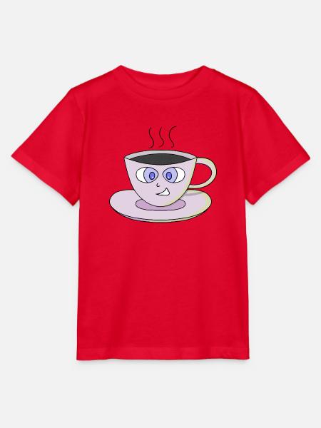 Süße Tasse - Stanley/Stella Kinder T-Shirt MINI CREATOR - Rot
