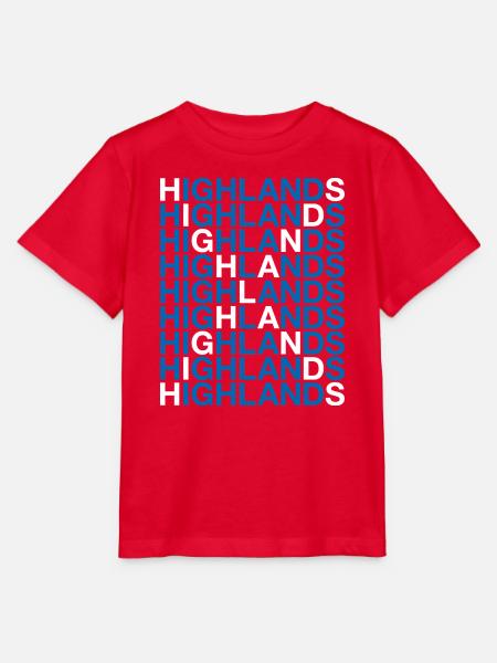 HIGHLANDS Scotland Flag - Stanley/Stella Kinder T-Shirt MINI CREATOR  - Rot