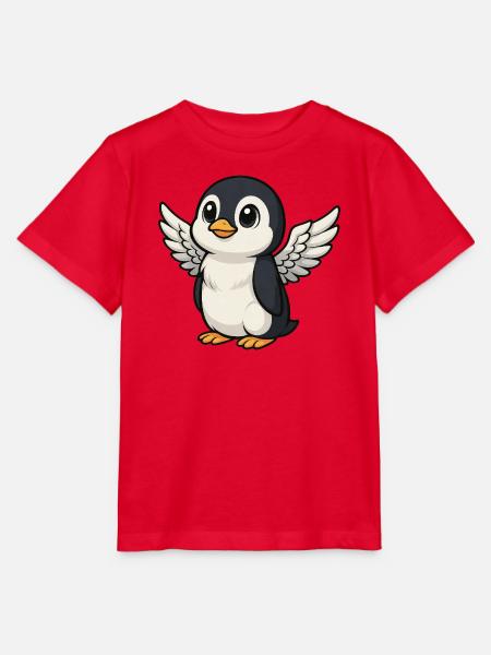 Süßer Pinguin Engel - Stanley/Stella Kinder T-Shirt MINI CREATOR - Rot