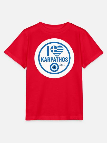 Karpathos Love - das beliebte Motive - Stanley/Stella Kinder T-Shirt MINI CREATOR - Rot