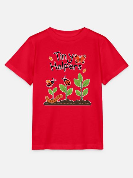 Winzige Helfer im Garten - Stanley/Stella Kinder T-Shirt MINI CREATOR - Rot