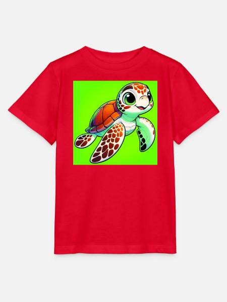 Schildkröte - Stanley/Stella Kinder T-Shirt MINI CREATOR  - Rot