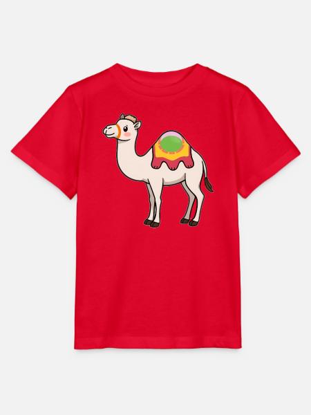 Dromedar - Stanley/Stella Kinder T-Shirt MINI CREATOR - Rot