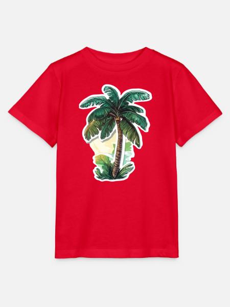 Palme - Stanley/Stella Kinder T-Shirt MINI CREATOR - Rot