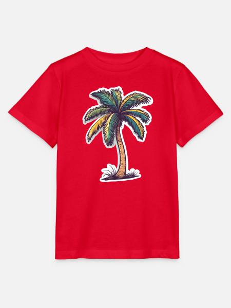 Palme - Stanley/Stella Kinder T-Shirt MINI CREATOR - Rot