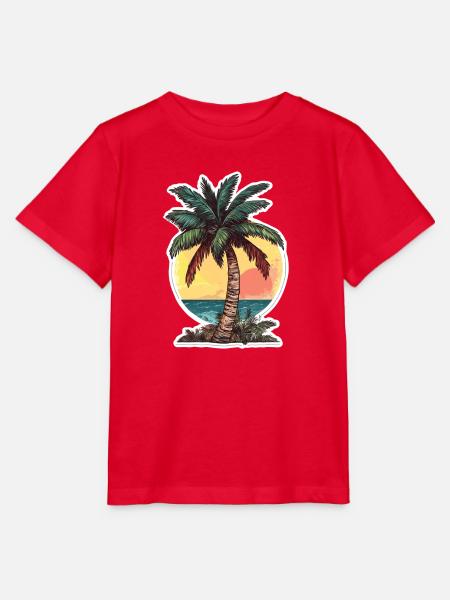 Palme - Stanley/Stella Kinder T-Shirt MINI CREATOR - Rot