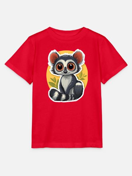 Lemur - Stanley/Stella Kinder T-Shirt MINI CREATOR - Rot