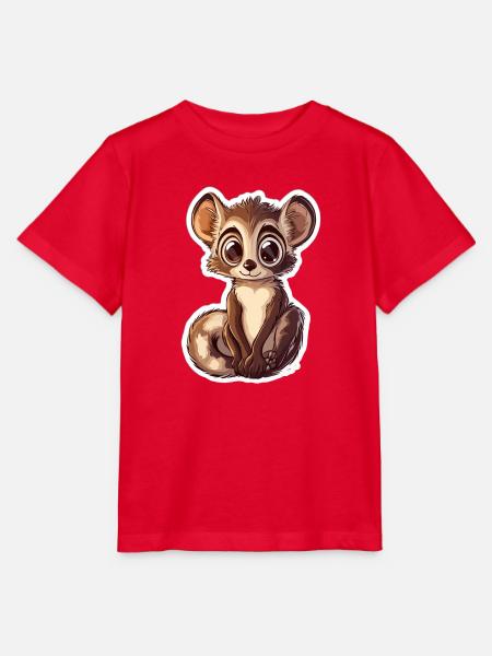Lemur - Stanley/Stella Kinder T-Shirt MINI CREATOR  - Rot