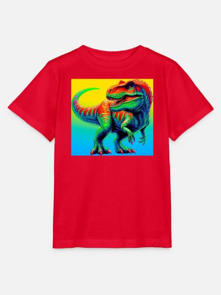 Dinosaurier - Stanley/Stella Kinder T-Shirt MINI CREATOR - Rot