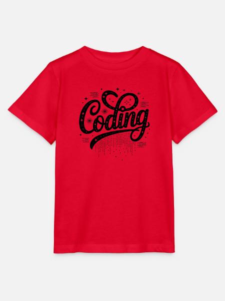 Codierung – Cooles Technologiedesign - Stanley/Stella Kinder T-Shirt MINI CREATOR - Rot