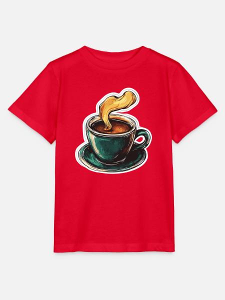 Kaffee - Stanley/Stella Kinder T-Shirt MINI CREATOR  - Rot