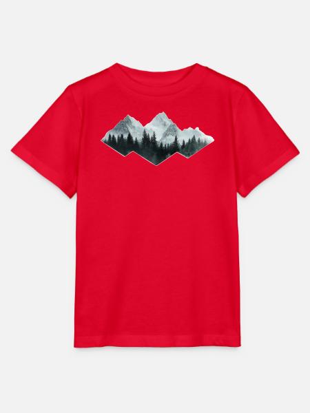 Wald Berge - Stanley/Stella Kinder T-Shirt MINI CREATOR  - Rot