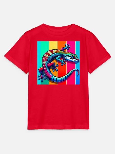 Gecko - Stanley/Stella Kinder T-Shirt MINI CREATOR - Rot