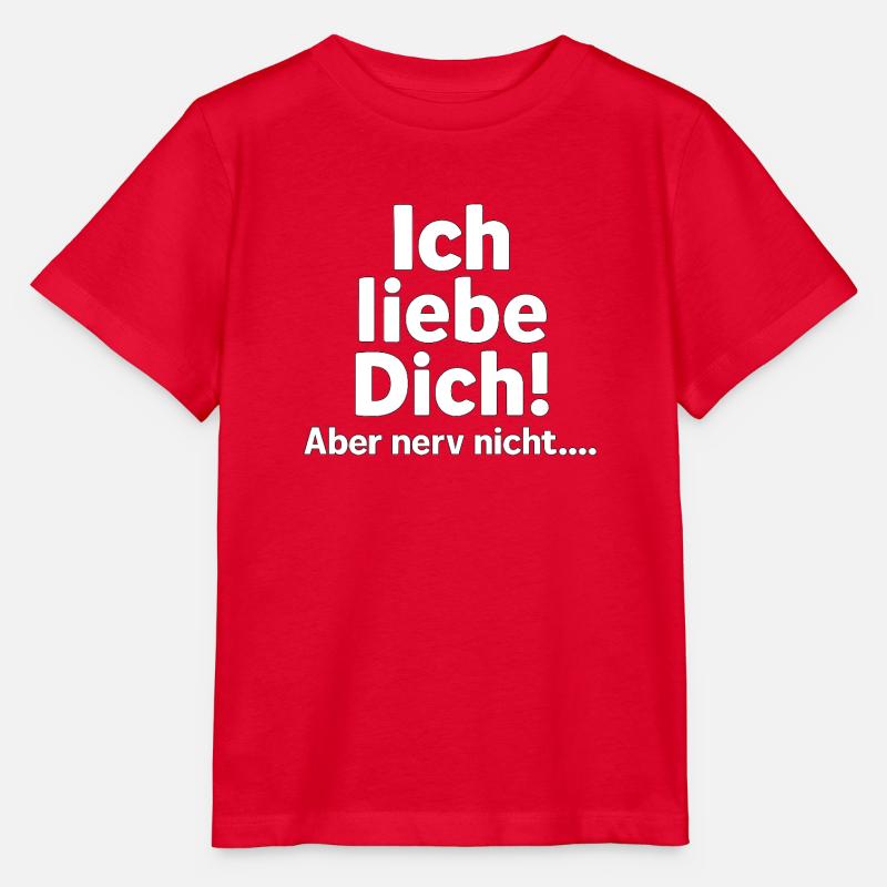 Je t’aime, mais ne t’en fais pas - T-shirt bio MINI CREATOR Stanley/Stella Enfant - rouge