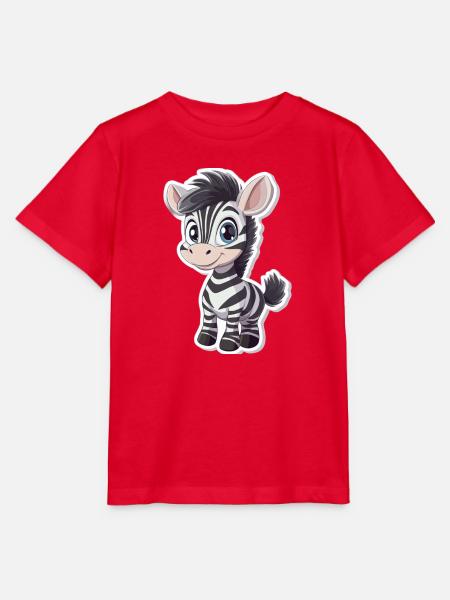 Zebra - Stanley/Stella Kinder T-Shirt MINI CREATOR - Rot